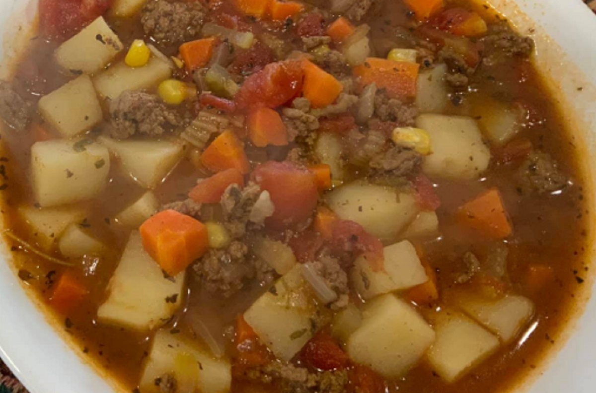 Recette: Soupe repas au boeuf et lgumes.