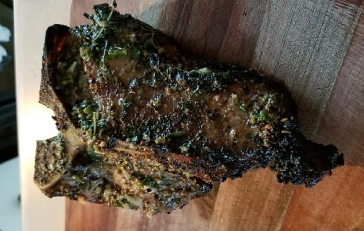 Recette: C�telettes de veau au pesto.