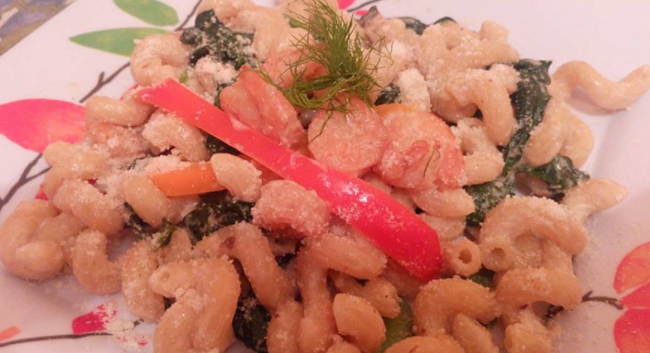 Salade de crevettes d�licieusement simple.
