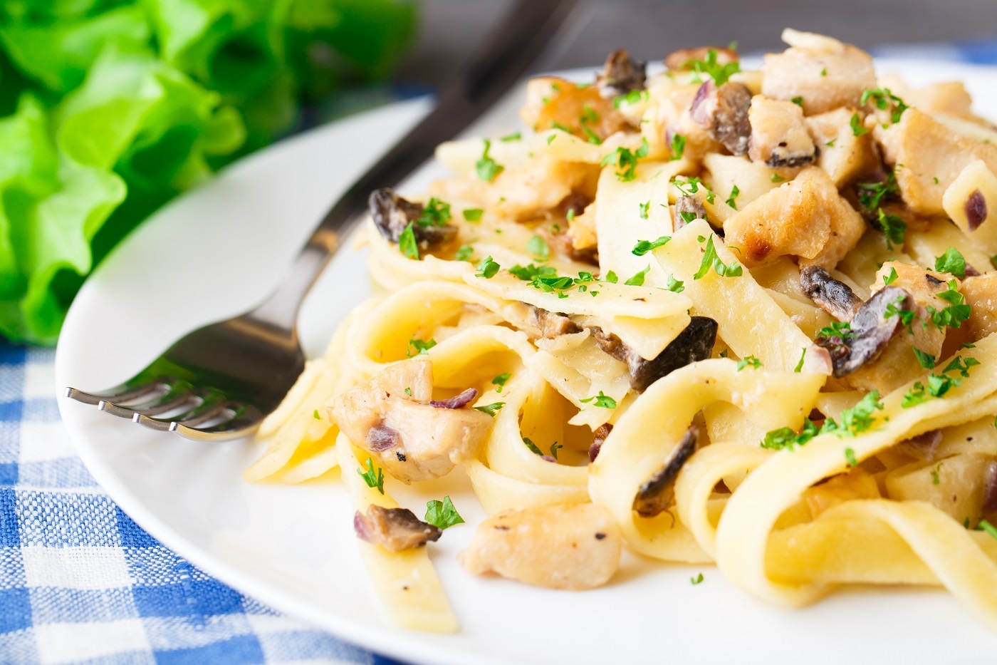 Recette : Ptes au poulet sauce florentine