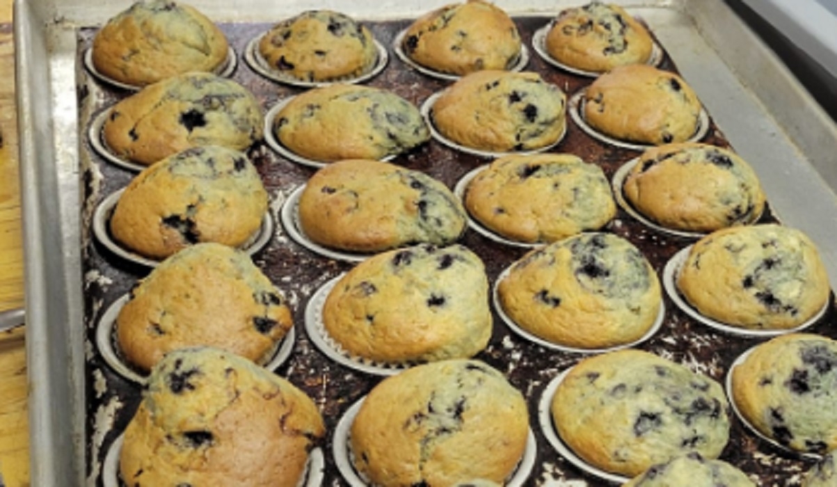 Recette: Muffins aux bleuets et yogourt au citron.