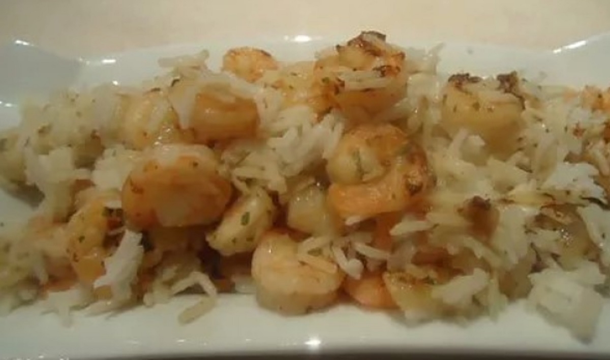 Recette: Salade de riz aux crevettes.