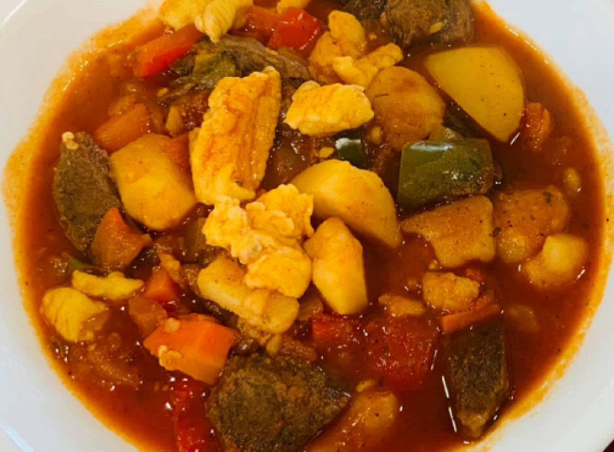 Recette: Soupe repas au boeuf et aux l�gumes.