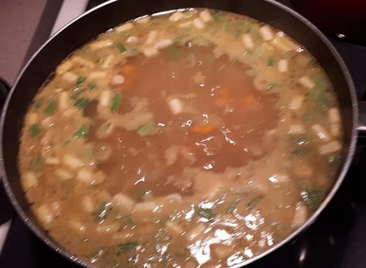 Recette: Soupe  l'orge, lgumes et haricots blanc.