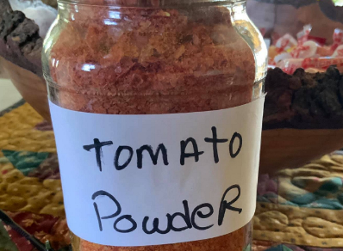 Recette: Poudre de tomates.