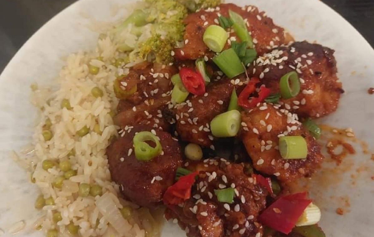 Recette: Gnral Tao au porc et poulet.