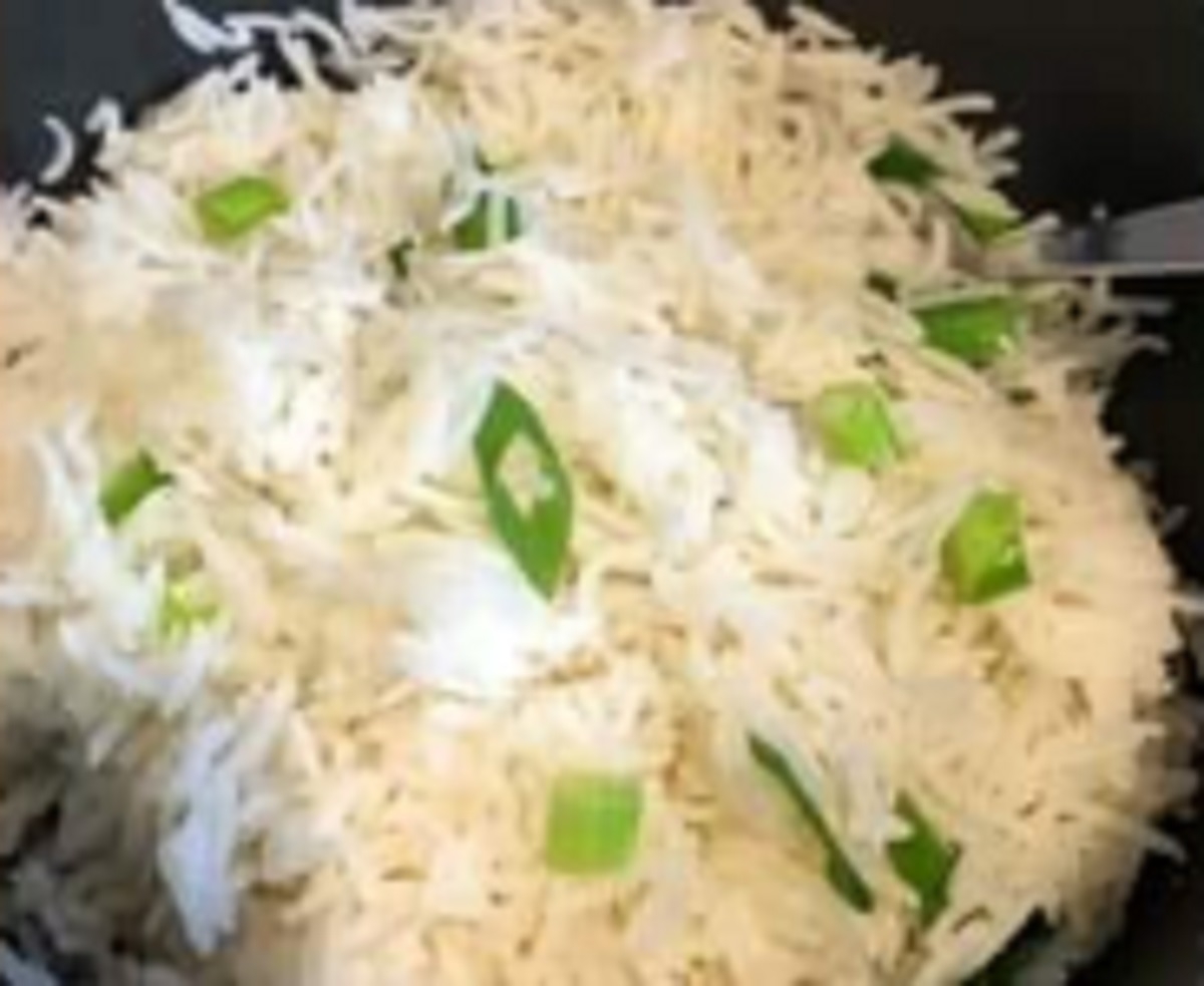 Recette: Riz au gingembre et lait de coco.