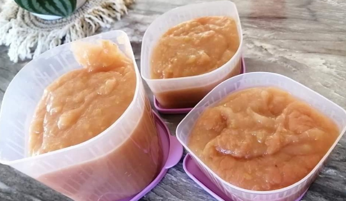 Recette: Compote de pommes sans sucre.