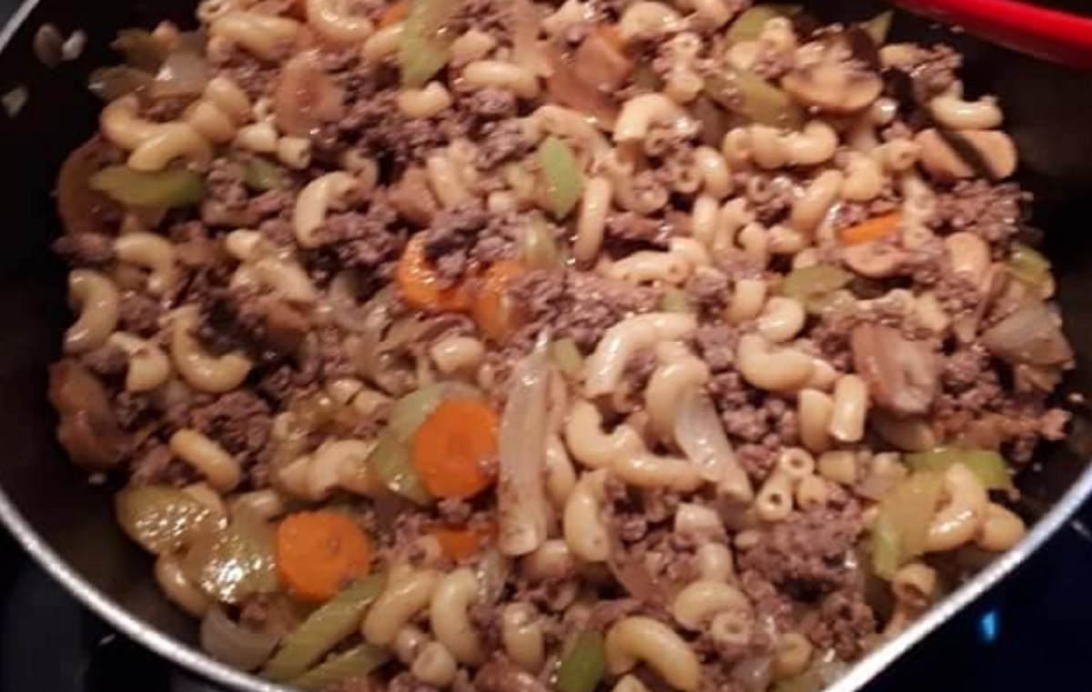 Recette: Macaronis vide frigo.