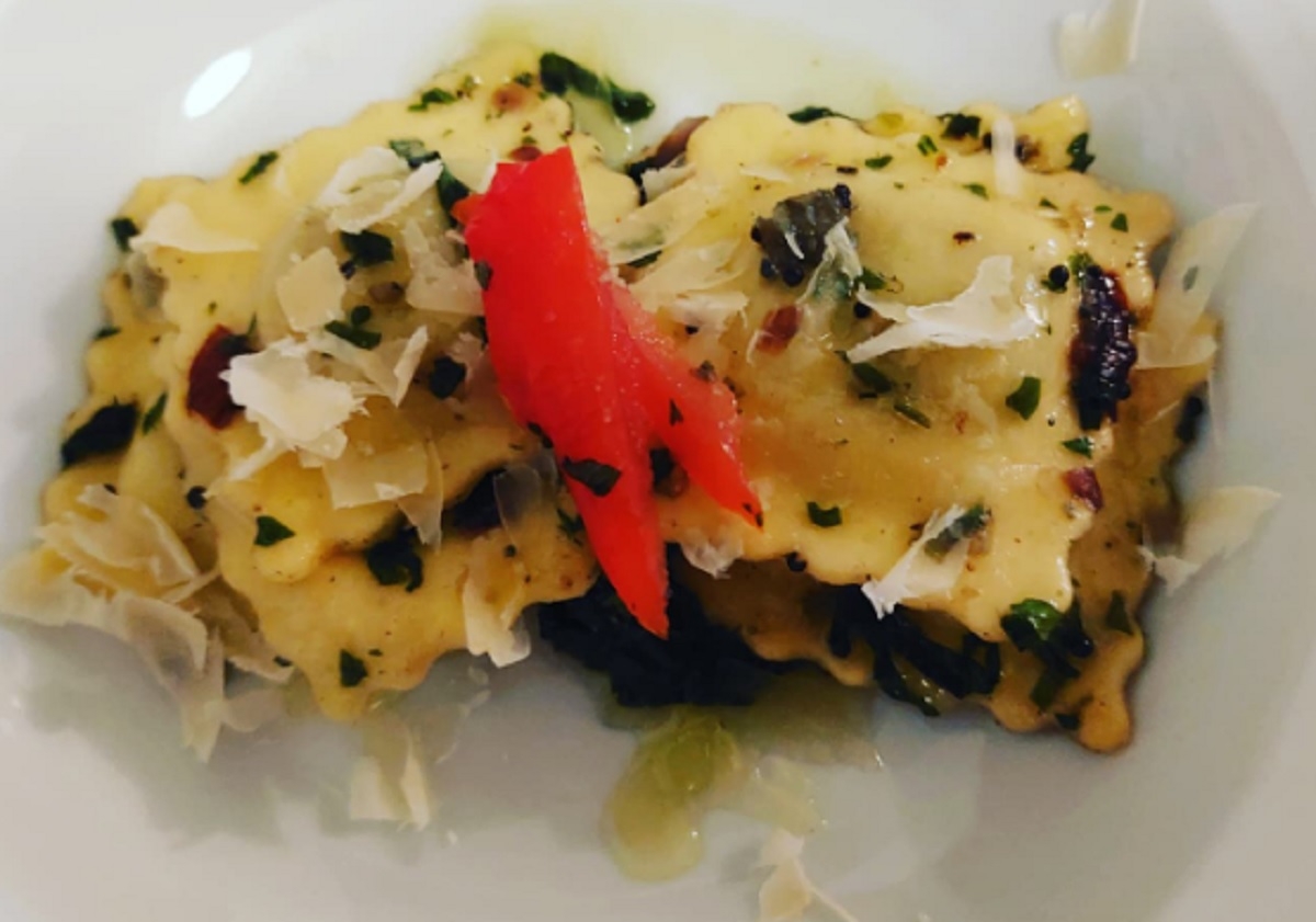 Recette: Raviolis au chou fris kale.