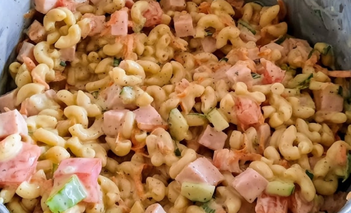 Recette: Salade de macaronis repas.