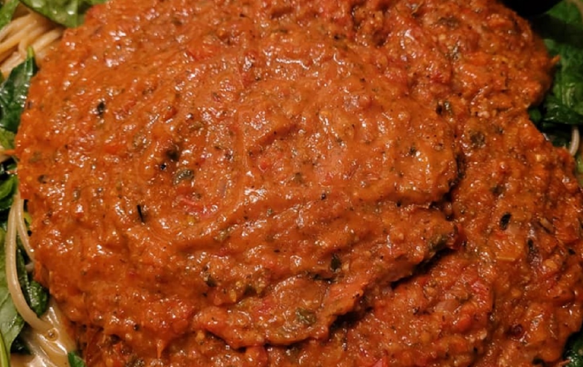 Recette: Sauce tomates aux lgumes grills.