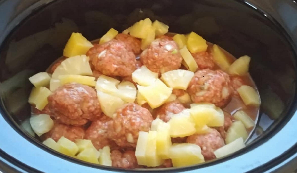 Recette: Boulettes de porc � l'ananas.