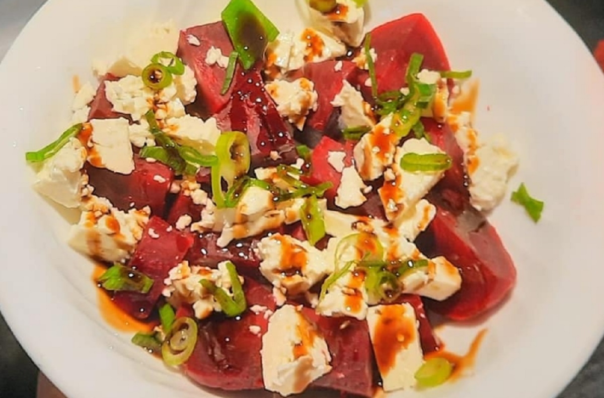 Recette: Salade de betteraves et feta.