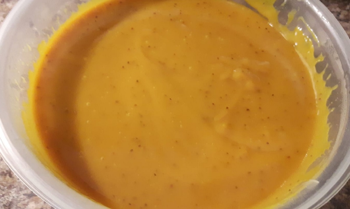 Recette: Sauce sucr�e � la moutarde.