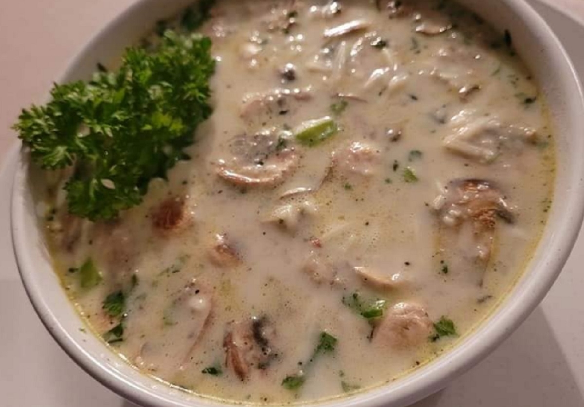 Recette: Crme de champignons maison.