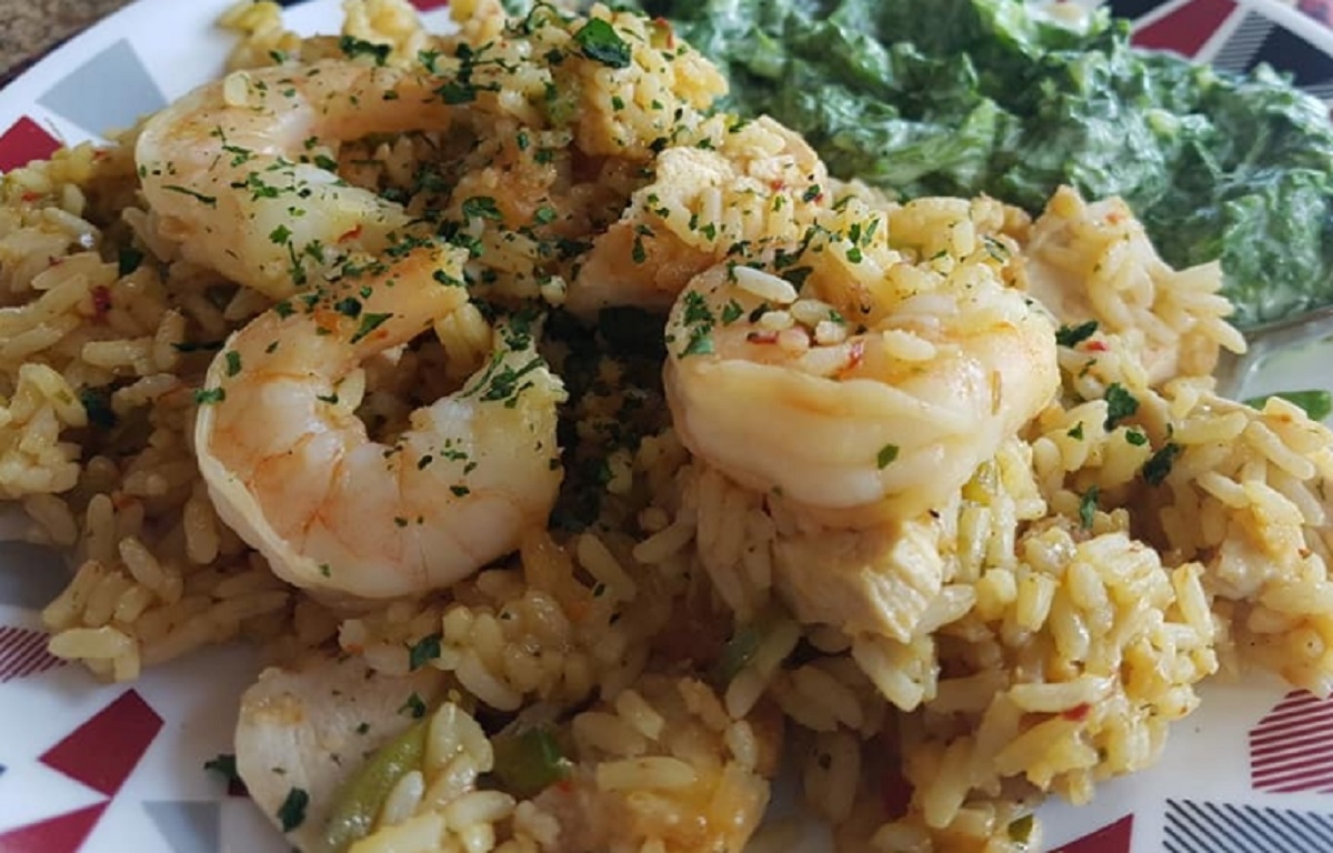 Recette: Riz frit aux crevettes.
