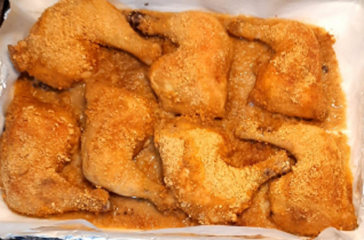 Recette: Cuisses de poulet croustillantes au gingembre.