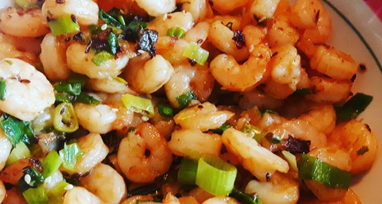 Recette: Crevettes � l'orange.