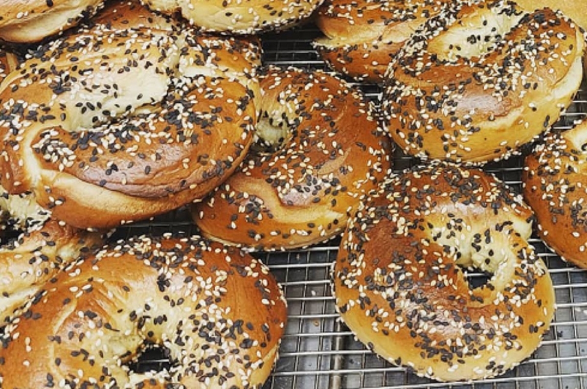 Recette: Bagels au yogourt de fiston.