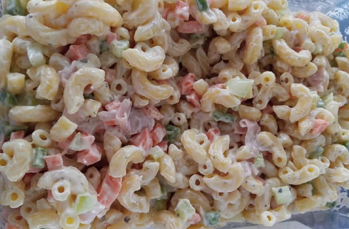 Recette: Salade de macaronis crmeuse.  