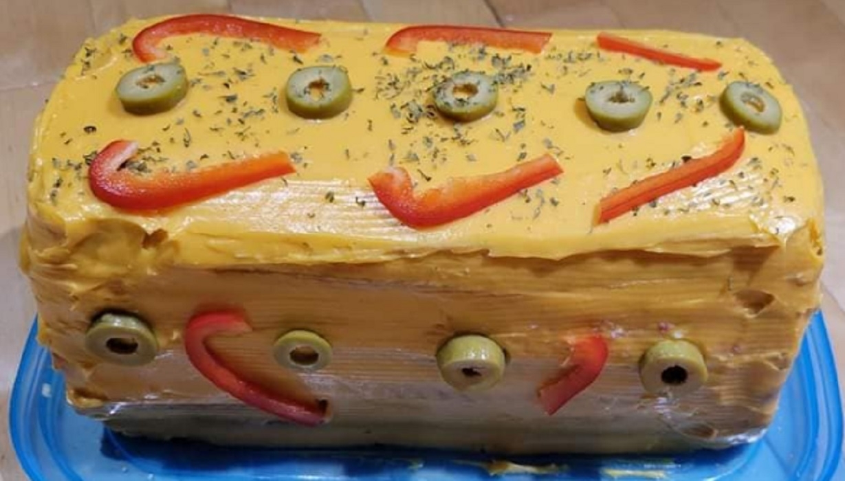 Recette: Pain sandwich aux fruits de mer et fromage.