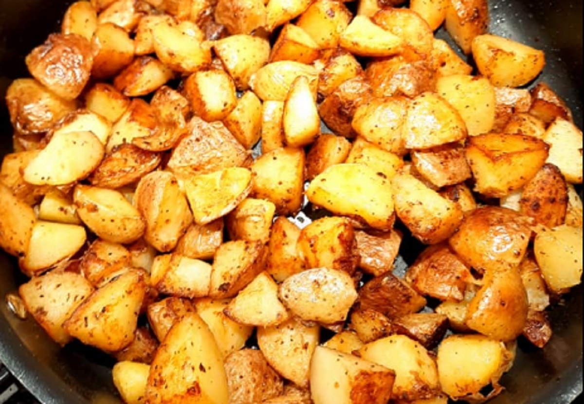 Recette: Pommes de terre risol�es au bacon.