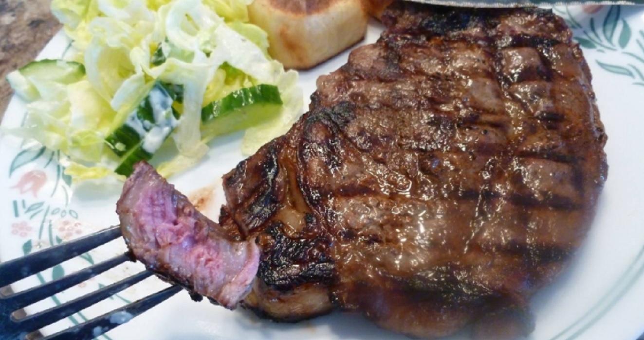 Recette: Rib steak facile au BBQ.