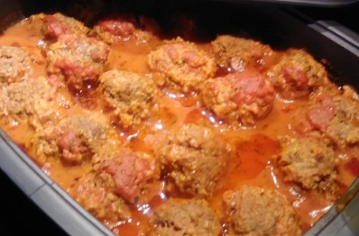 Recette: Boulettes de veau et sa sauce tomates.