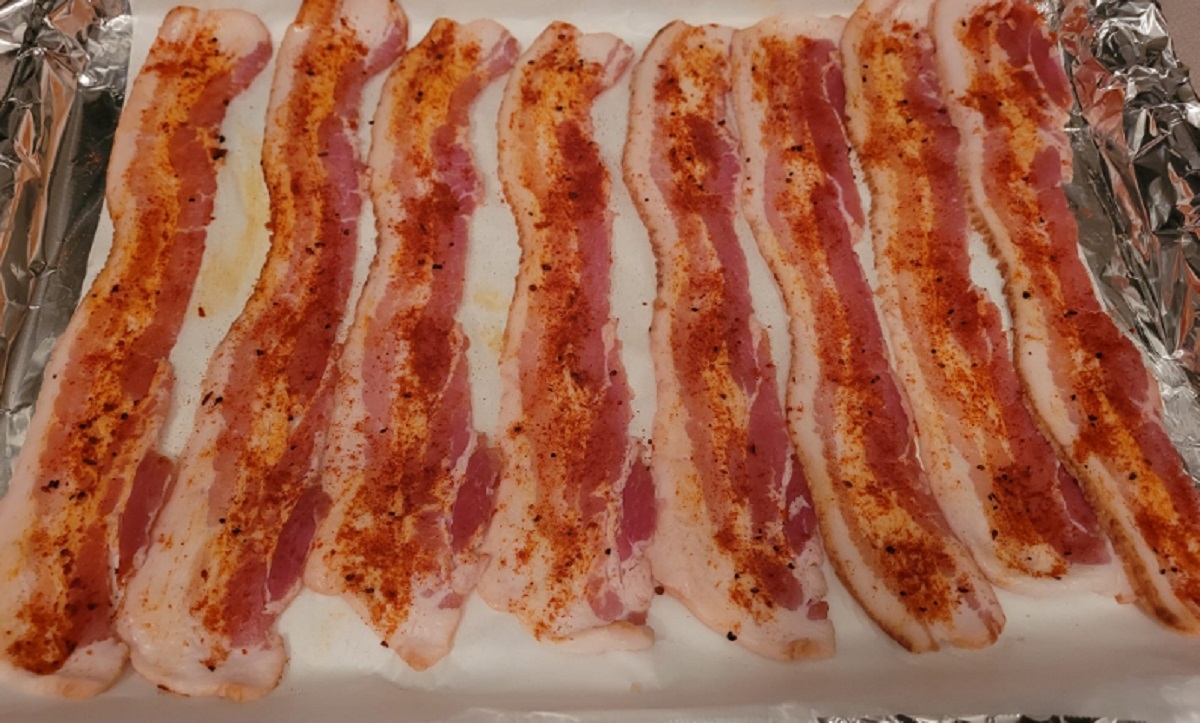 Recette: Bacon cajun et paprika fum au four.