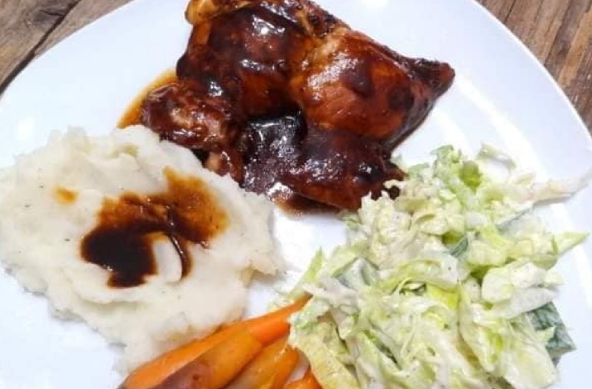 Recette: Hauts de cuisses de poulet, sauce sucre.