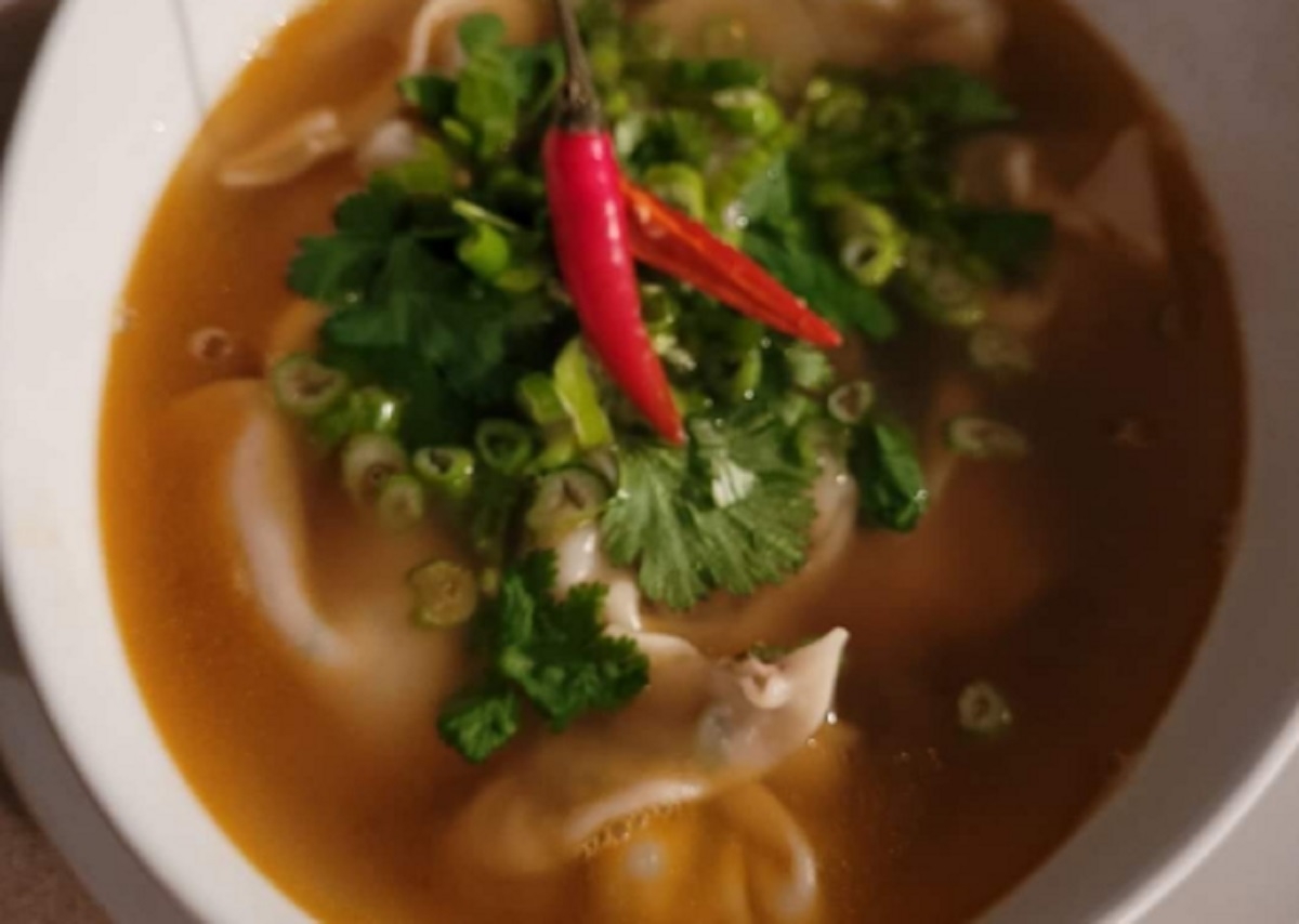 Recette: Soupe wonton pice.