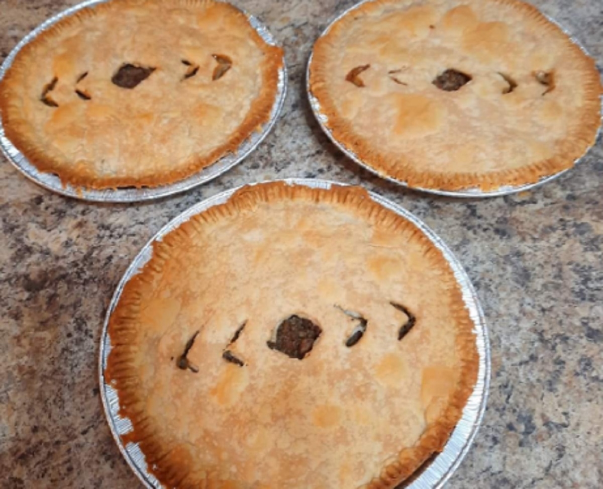 Recette: P�t� � la�dinde et boeuf hach�.