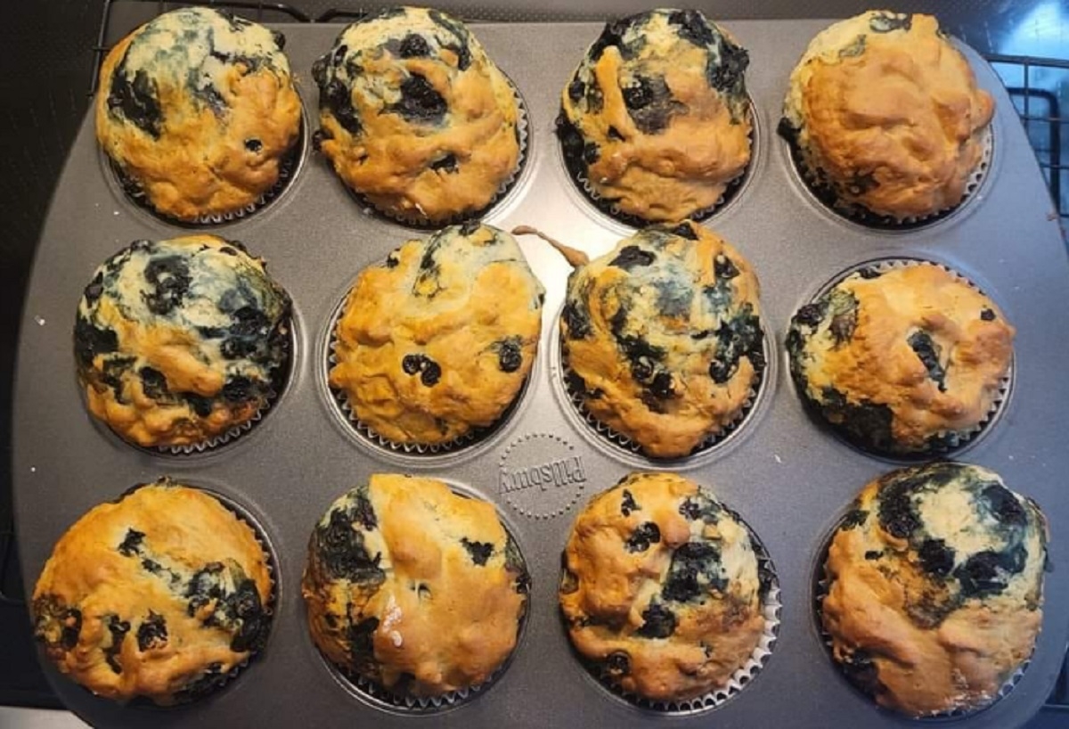 Recette: Muffins aux bleuets et orange.