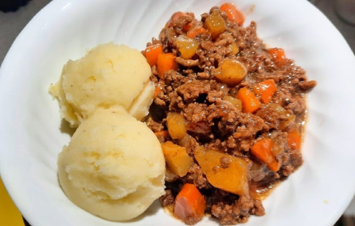 Recette: Hachis de boeuf hach� et l�gumes.