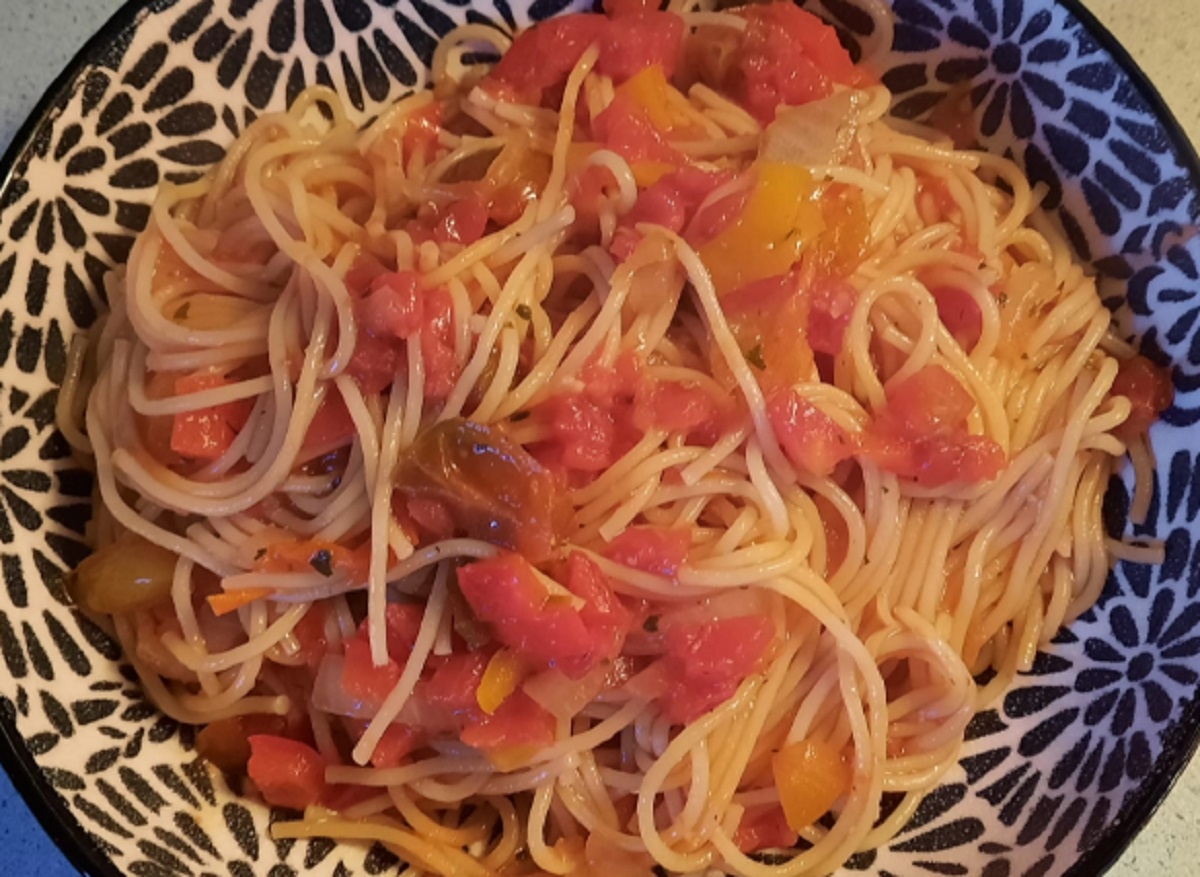 Recette: Spaghetti aux l�gumes.