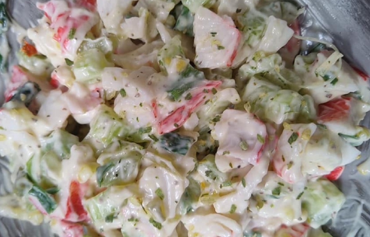 Recette: Salade de goberge et l�gumes.