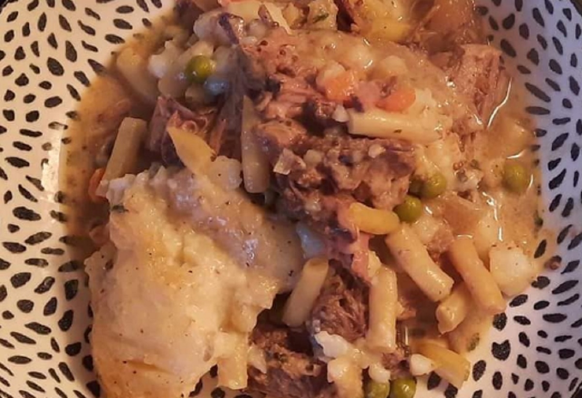 Recette: P�t� chinois au r�ti de palette et pur�e de pomme de terre sp�cial.