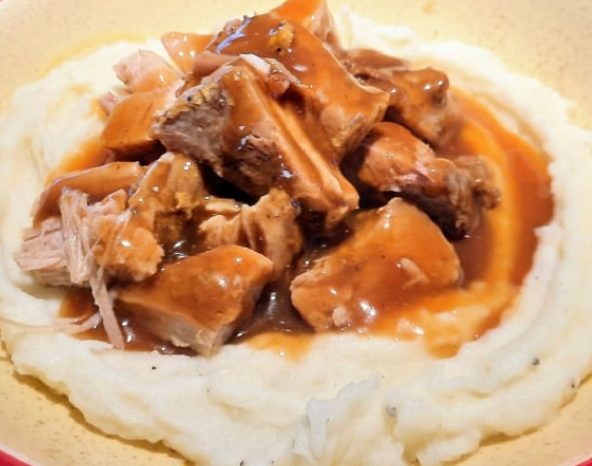 Recette: Porc brais� et sa sauce brune.