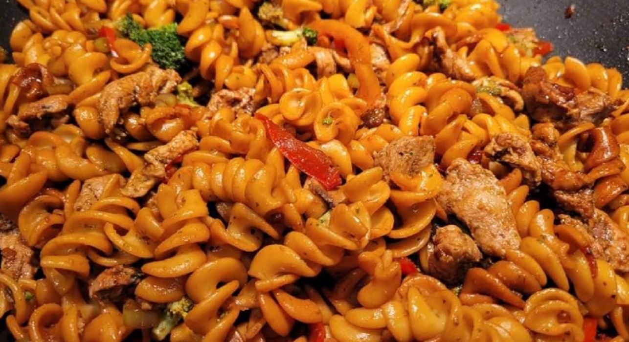 Recette: Nouilles au porc.