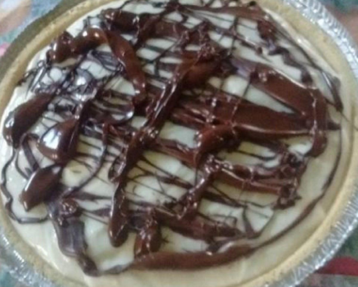 Recette: Tarte  la pouding aux bananes et chocolat.