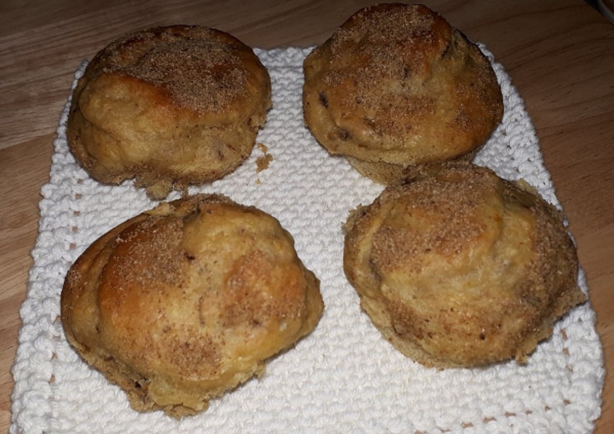 Recette: Muffin aux bananes, yogourt et poudre de chia.