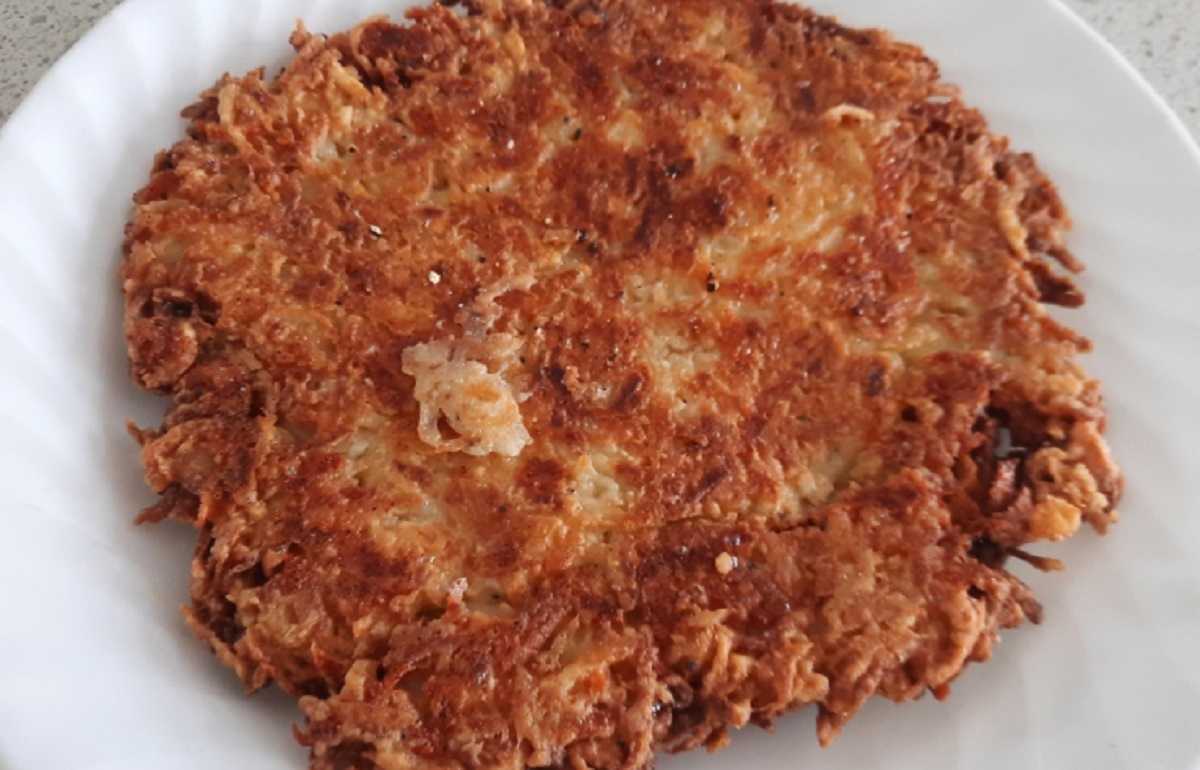 Recette: Grosse patate hach� pour le d�jeuner.