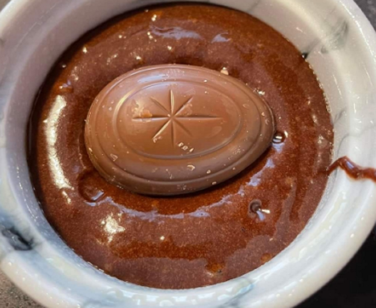 Recette: G�teau mi-cuit de P�ques.