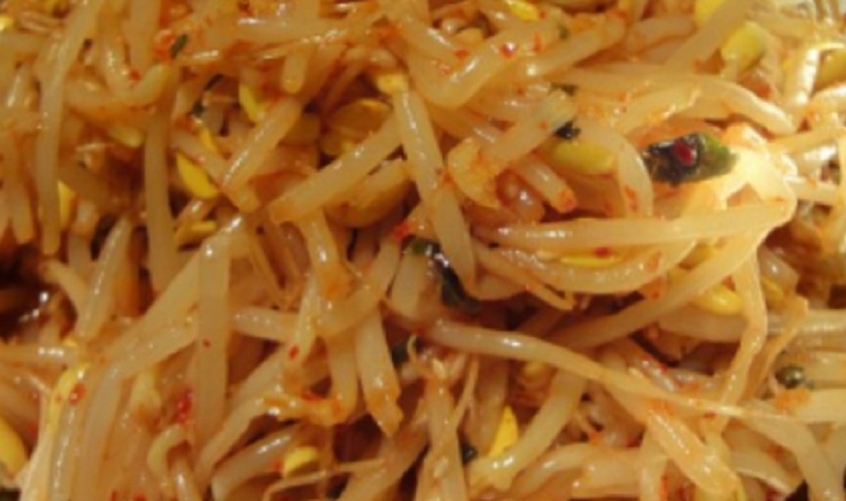 Recette: Salade de fves germes.