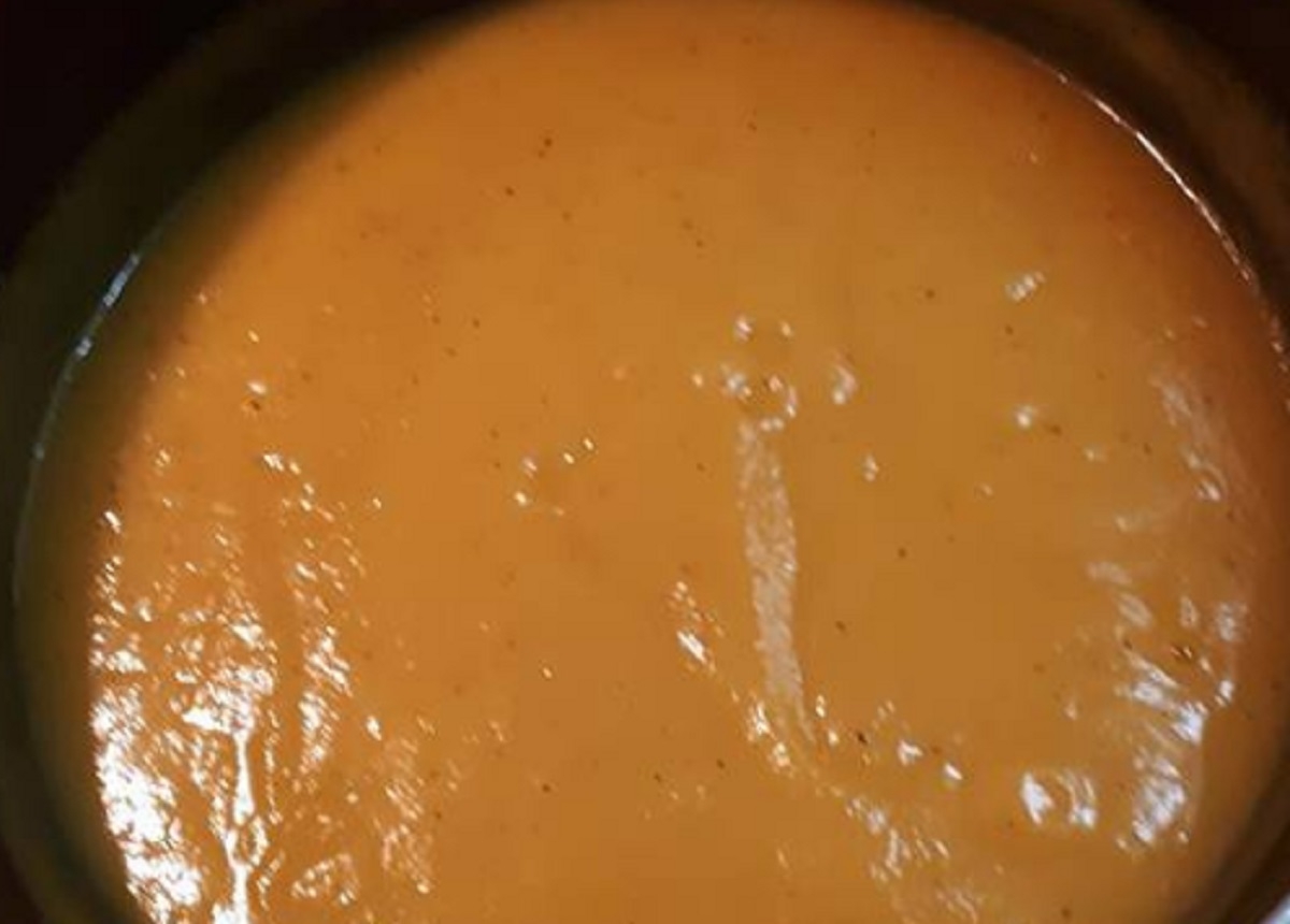 Recette:  Potage de courge Butternut et pommes.