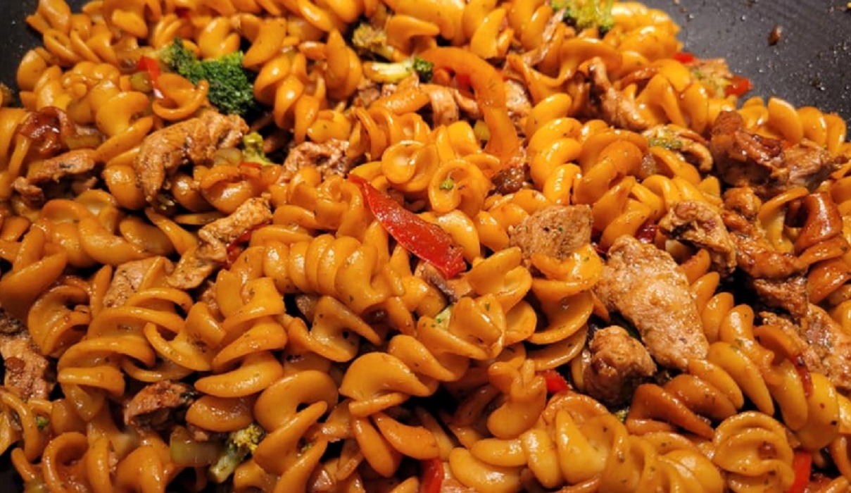 Recette: Fusillis de style macaronis chinois.