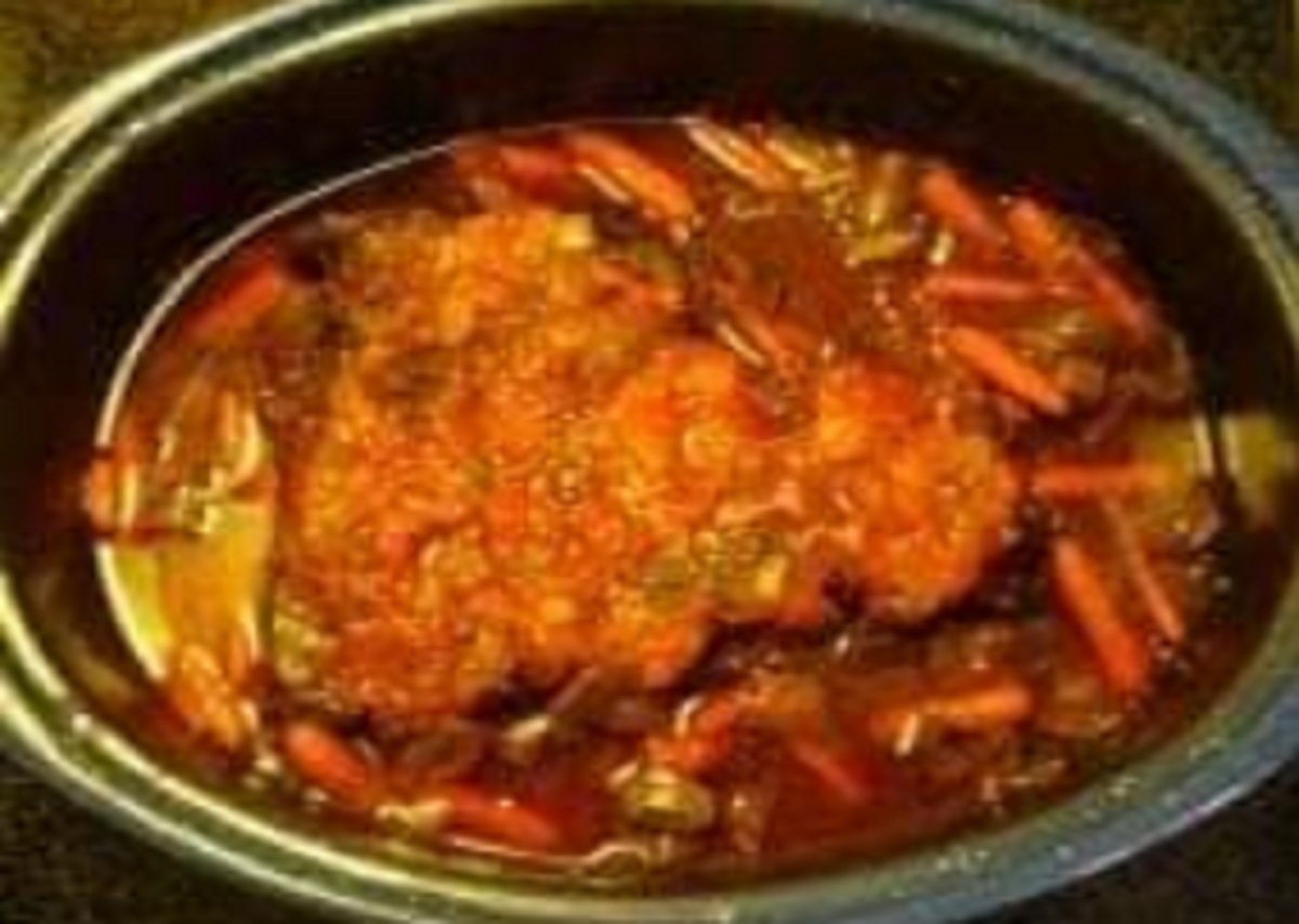 Recette: Rti de palette, sauce tomates et lgumes.