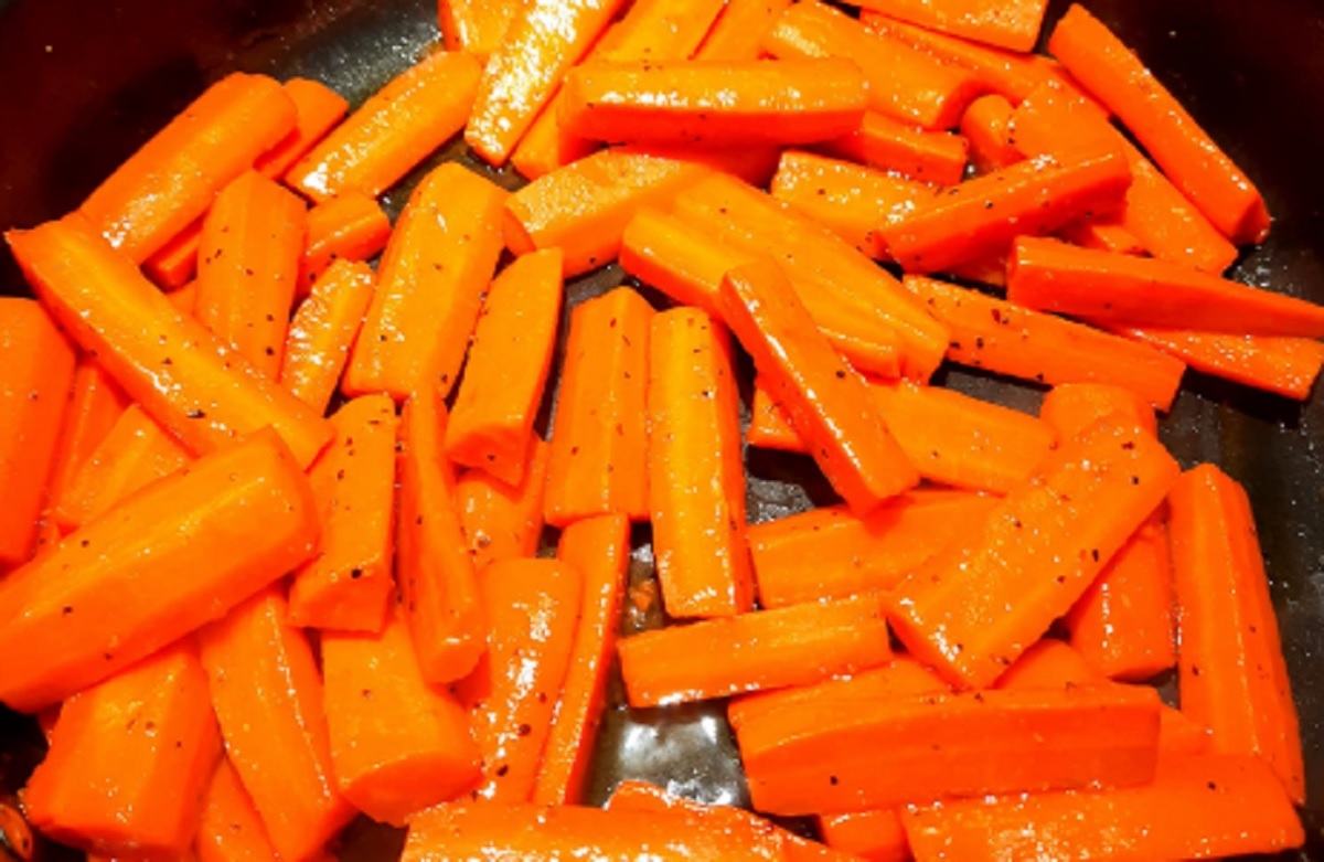 Recette: Carottes glac�es au miel.