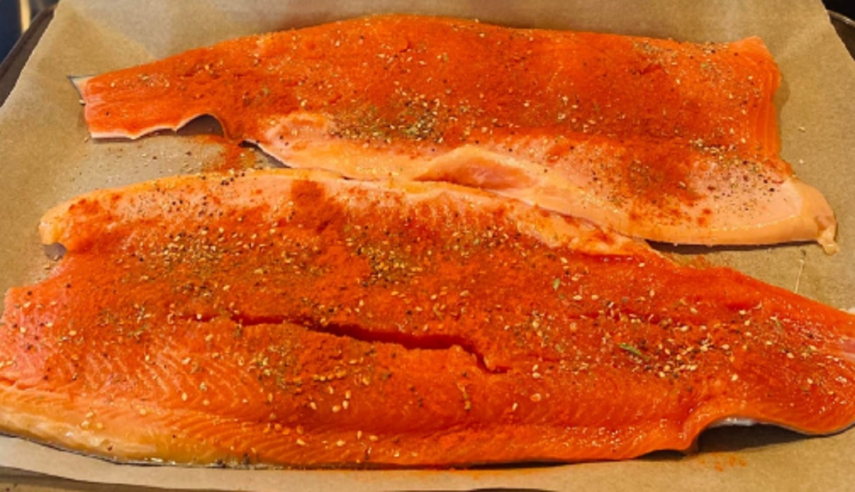 Recette: Saumon au four simple.